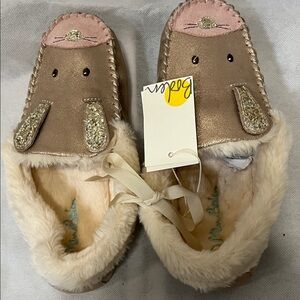 Mini Boden Bunny House Slippers